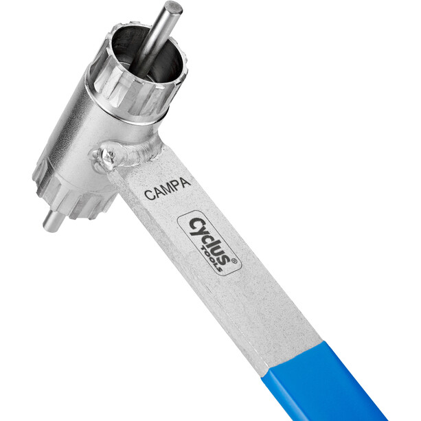 Cyclus Tools Extractor de Cassettes para Shimano/Campagnolo, Plateado/azul