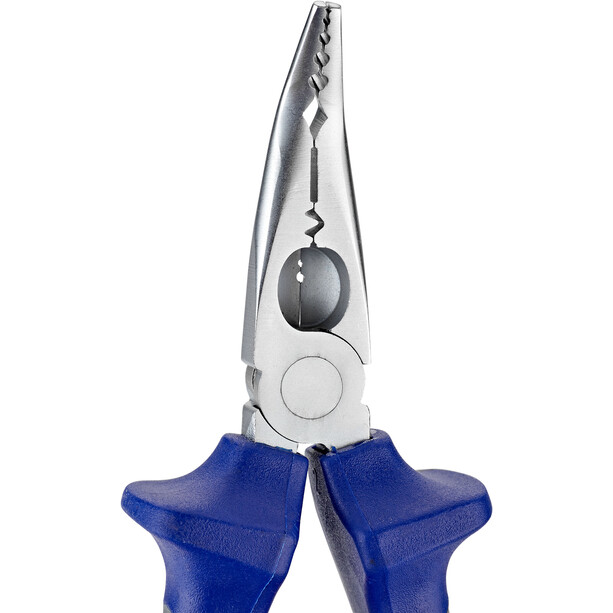 Cyclus Tools Pince demi-ronde avec tranchant (bec de cigogne) 35°, bleu/gris