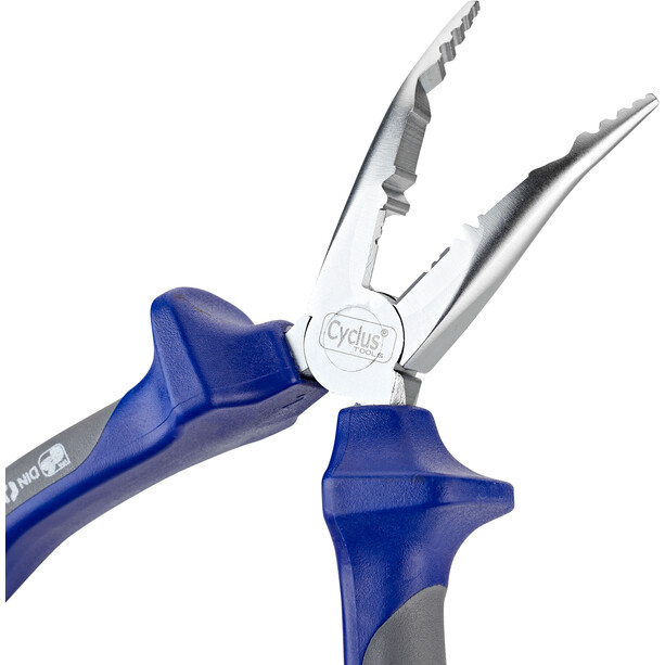 Cyclus Tools Stork Beak Pliers 35° silver/blue