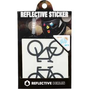 REFLECTIVE BERLIN Decals Reflektierender Sticker schwarz schwarz