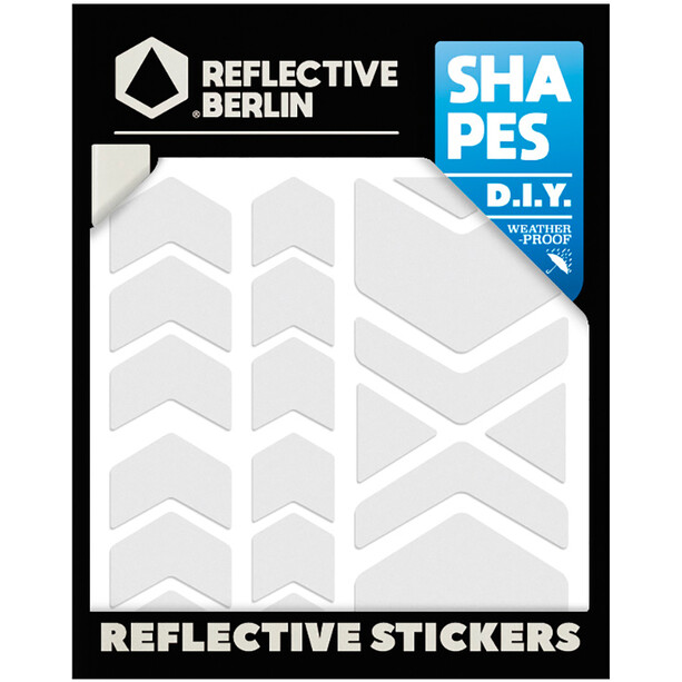 REFLECTIVE BERLIN Shapes Autocollant réfléchissant, blanc