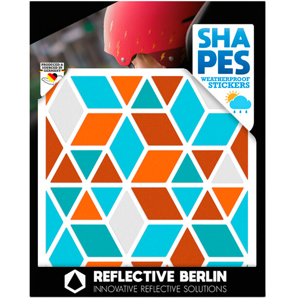 REFLECTIVE BERLIN Shapes Autocollant réfléchissant, Multicolore