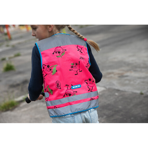 Wowow Comic Veggie Safety Vest Kids pink