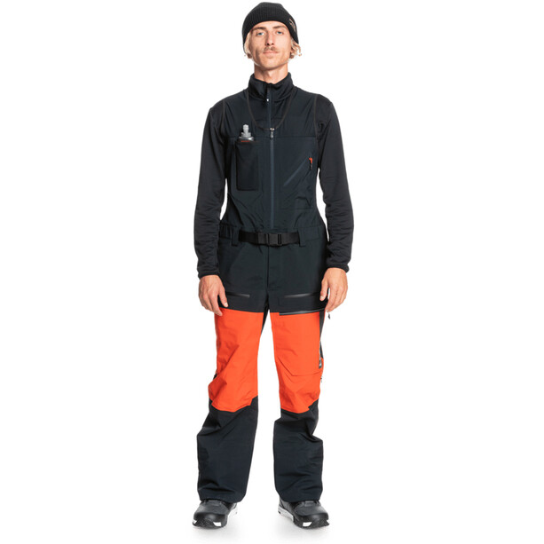 Quiksilver Highline Pro 3L Gore-Tex Schneelatzhose Herren schwarz/orange