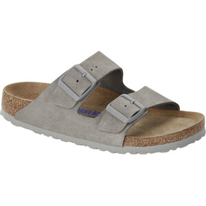 Birkenstock Arizona SFB Sandals Soft Suede & Nubuck Narrow grå grå
