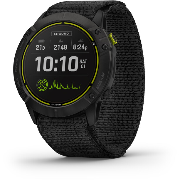 Garmin Enduro Smartwatch with UltraFit Nylon Watch Band, musta