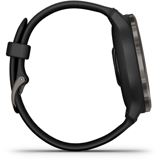 Garmin Venu 2 Smartwatch with Quick Change Silicone Watch Band 22mm, musta