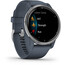 Garmin Venu 2 Smartwatch mit Schnellwechsel-Silikonarmbänder 22mm grau/silber