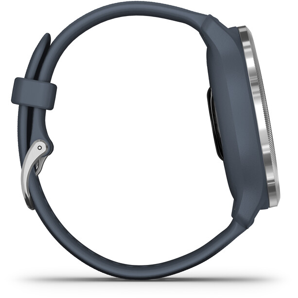 Garmin Venu 2 Smartwatch met Quick Change Silicone horlogeband 18mm, grijs/zilver