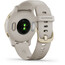 Garmin Venu 2S Smartwatch mit Schnellwechsel-Silikonarmbänder 18mm beige/gold