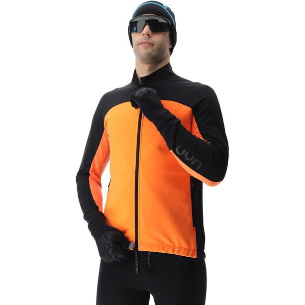 UYN Cross Country Skiing Coreshell Jacket Men orange fluo/black/turquoise