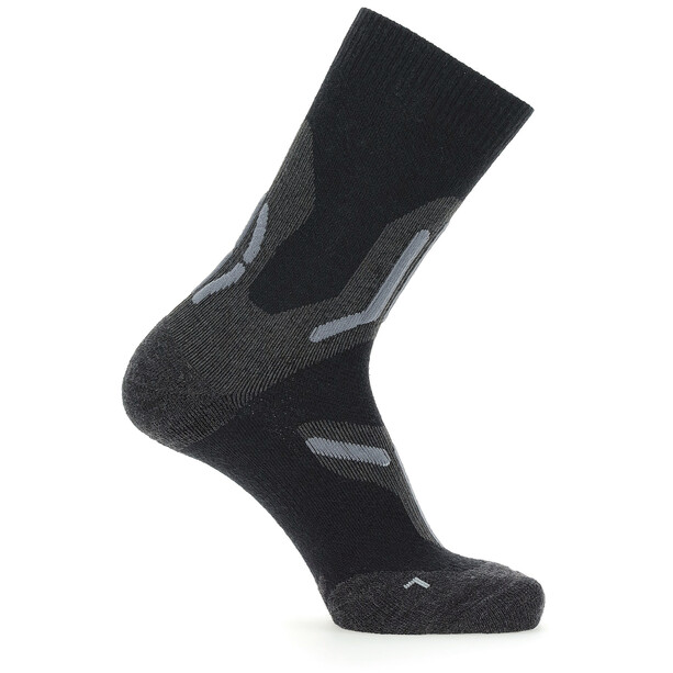 UYN Trekking 2in Merino Mid Socks Mężczyźni, czarny/szary