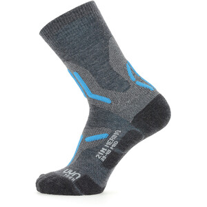 UYN Trekking 2in Merino Mid Socks Mujer, gris/Turquesa gris/Turquesa