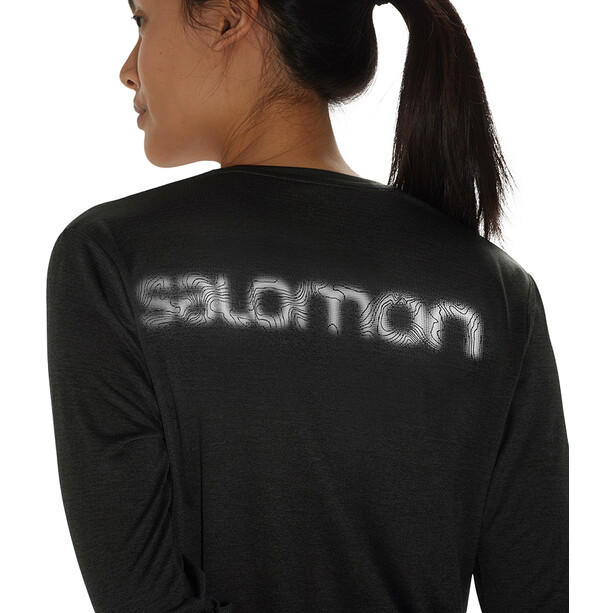 Salomon Agile LS Shirt Women black/nocturne