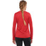 Salomon Agile LS Shirt Women red chili/scarlet/heather