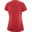 Salomon Agile SS Shirt Women red chili/heather/scarlet