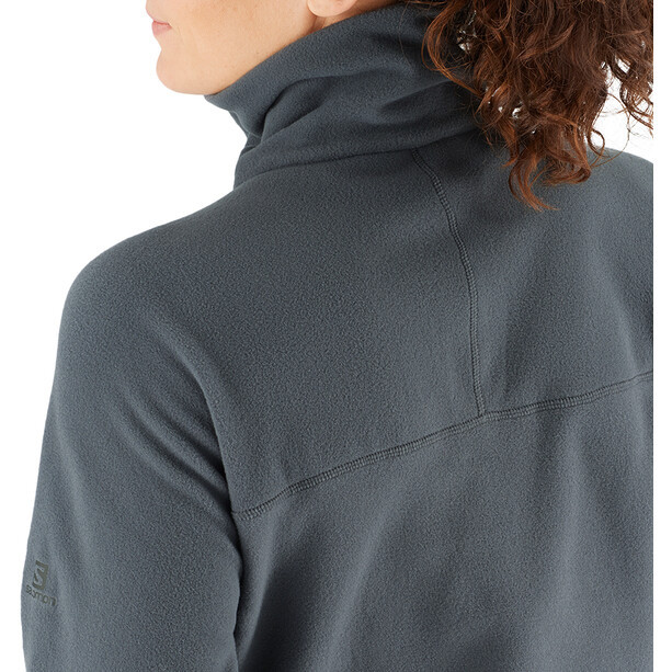 Salomon Sntial Cosy Fleece Half-Zip Langarmshirt Damen grau
