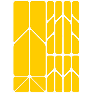 Riesel Design re:flex plus Reflektierende Aufkleber gelb gelb
