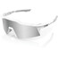 100% Speedcraft XS Glasses matte white hiper/HiPER silver mirror