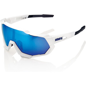 100% Speedtrap briller Hvit/Blå Hvit/Blå