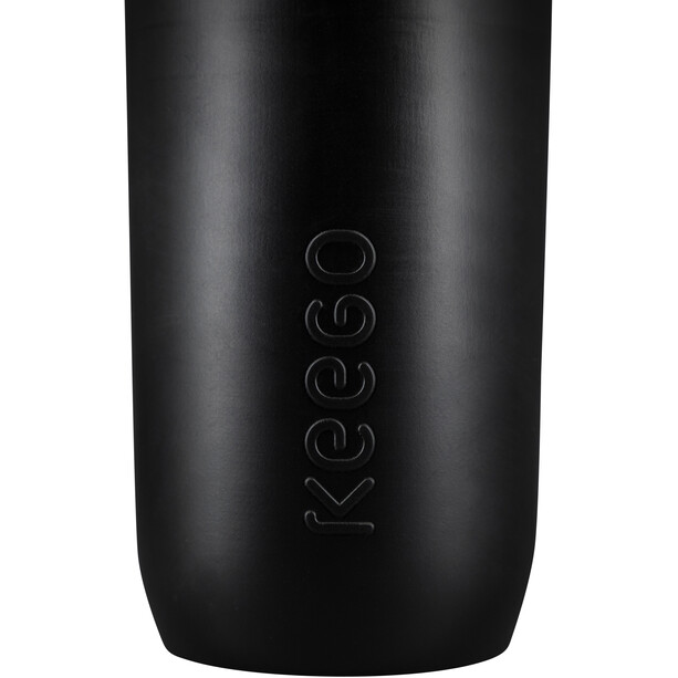 KEEGO Quetschbare Trinkflasche aus Titan 750ml schwarz