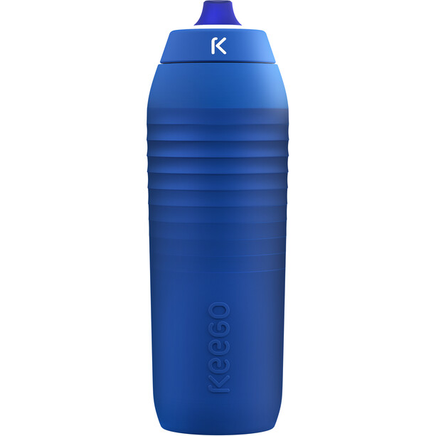 KEEGO Quetschbare Trinkflasche aus Titan 750ml blau