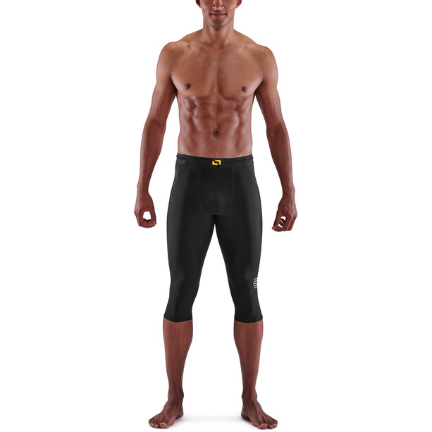 Skins Series-3 Pantalones 3/4 Hombre, negro