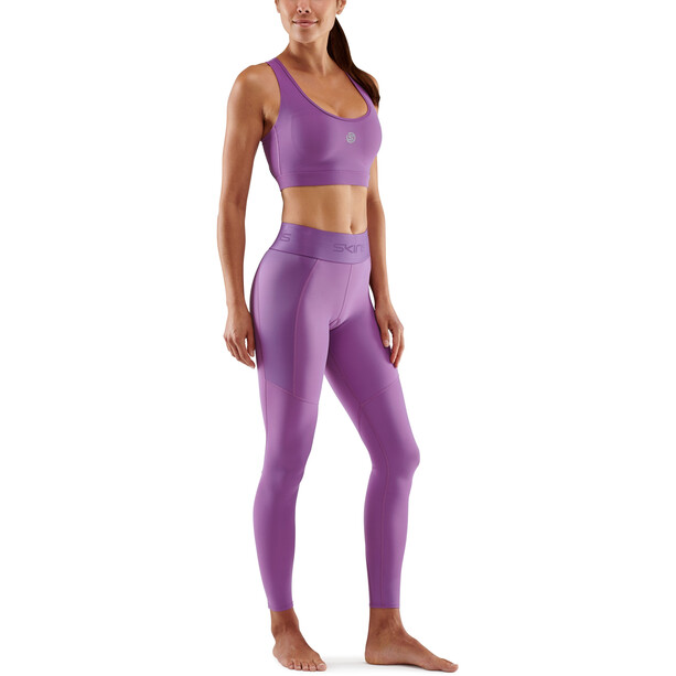 Skins Series-3 Mallas Largas Térmicas Mujer, violeta
