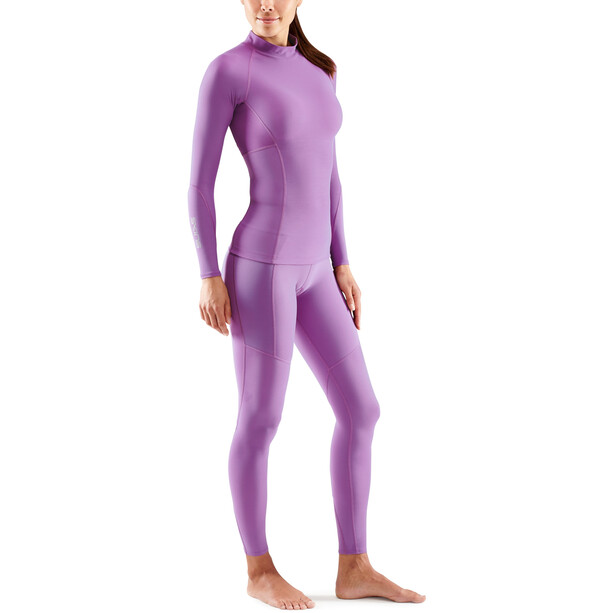 Skins Series-3 Haut thermique à manches longues Femme, violet
