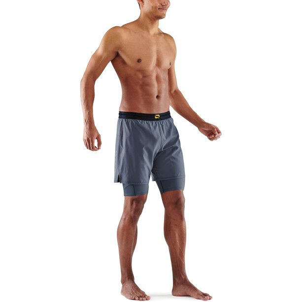 Skins Series-3 Superpose Pantaloncini Uomo, grigio
