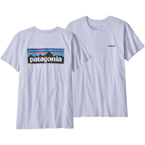 Patagonia P-6 Logo Organic Crew T-Shirt Women blå/grå blå/grå
