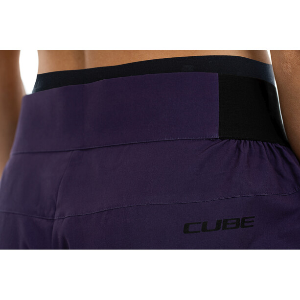 Cube ATX CMPT Shorts Baggy incl. Shorts Forrados Mujer, violeta