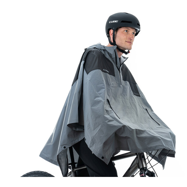 Cube ATX Utility Safety Poncho Homme, argent/gris