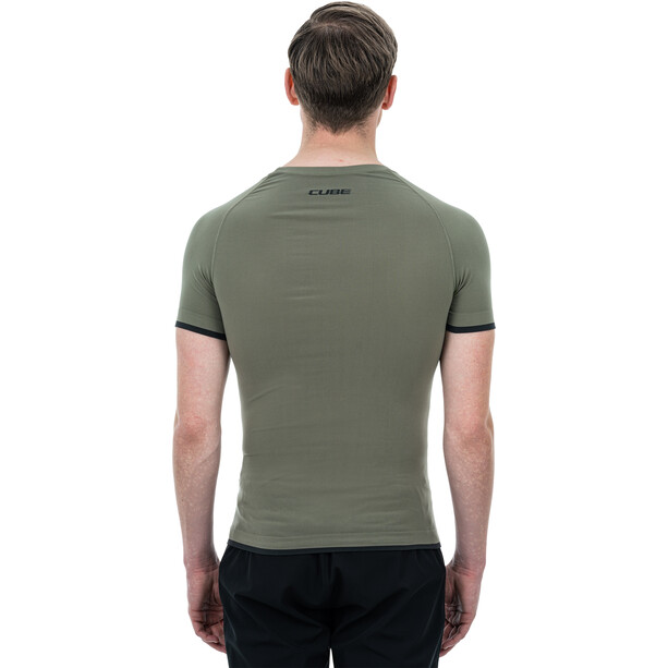 Cube Race Be Cool Base Layer SS Uomo, verde oliva