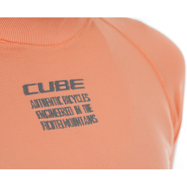 Cube Race Be Warm Sweat Couche de base à manches longues Femme, orange