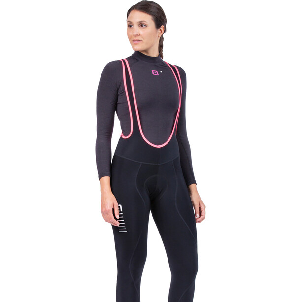 Alé Cycling Solid Essential Salopette Lunga Donna, nero