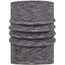 Buff Heavyweight Merino Wool Neck Tube fog grey multi stripes