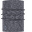 Buff Heavyweight Merino Wool Neck Tube fog grey multi stripes