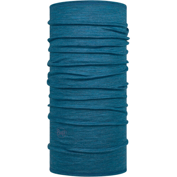 Buff Lightweight Merino Wool Tubo de cuello, azul