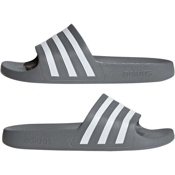 adidas Adilette Aqua Slipper Herren grau/weiß