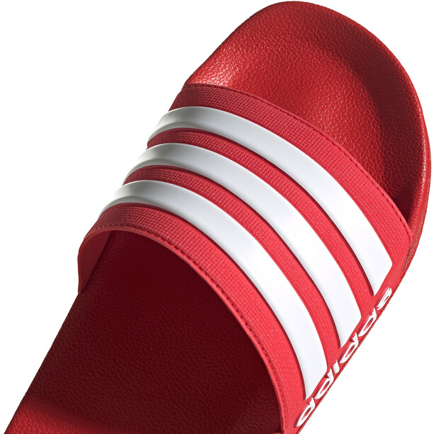 adidas Adilette Shower Slipper Herren rot/weiß