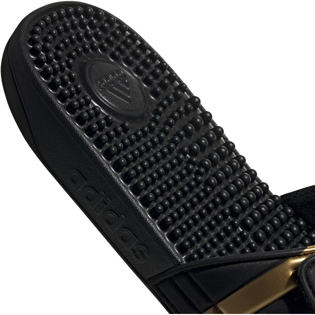 adidas Adissage klapki Mężczyźni, czarny/żółty