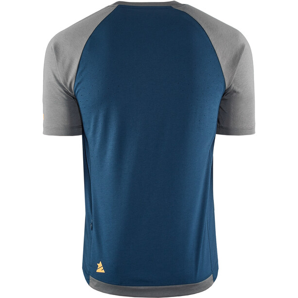 Zimtstern PureFlowz Shirt met korte mouwen Heren, blauw/grijs
