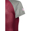 Zimtstern PureFlowz Camisa Manga Corta Mujer, rojo/gris