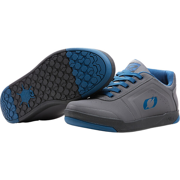 O'Neal Pinned Pro Flat Chaussures pour pédales Homme, gris/bleu