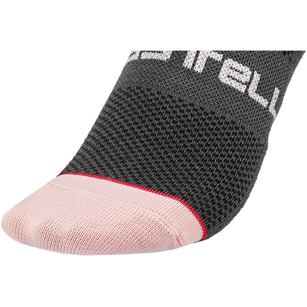 Castelli Alpha 15 Socks Women dark steel blue/soft pink