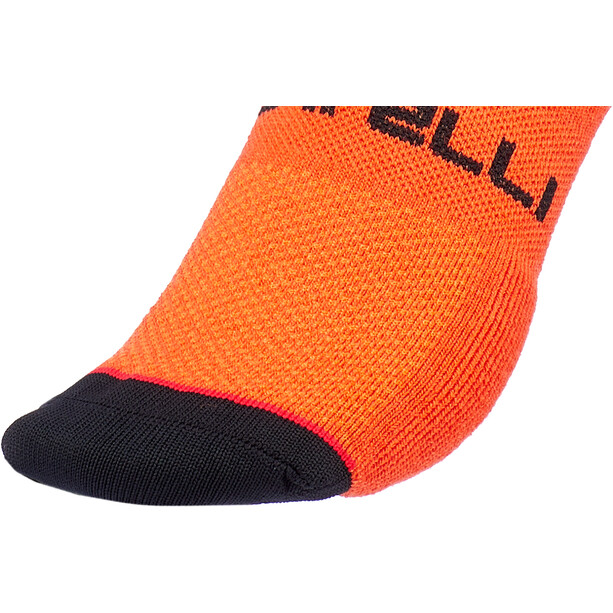 Castelli Alpha 18 Socks brilliant orange/black