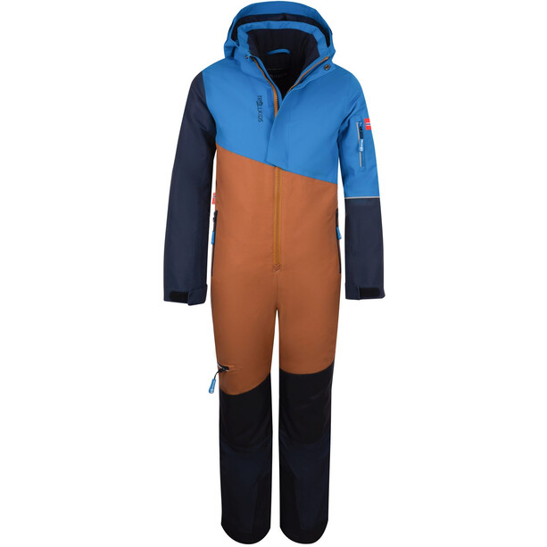 TROLLKIDS Hallingdal Snowsuit Kids, blauw/bruin
