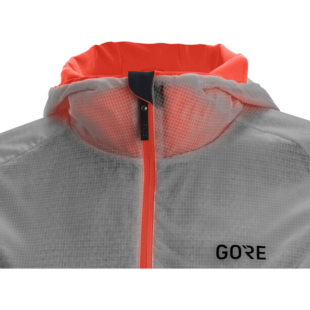 GOREWEAR R5 Gore-Tex Infinium Veste Isolante Femme, gris/rouge