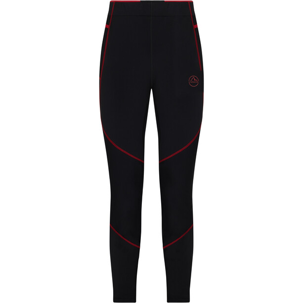 La Sportiva Primal Pantalones Hombre, negro/rojo